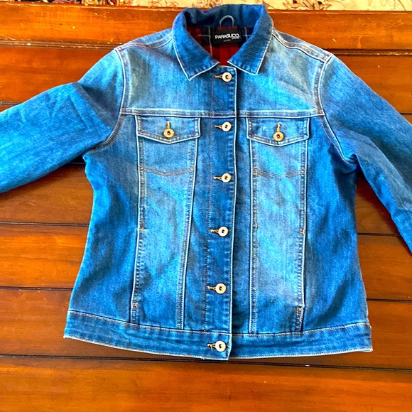 Parasuco Flannel lined Jean Jacket Canadian Tuxedo - Picture 2 of 6